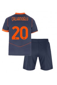 Fotbalové Dres Inter Milan Hakan Calhanoglu #20 Dětské Třetí Oblečení 2025-26 Krátký Rukáv (+ trenýrky)